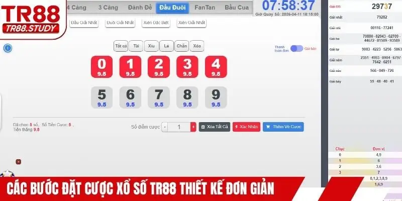 Đặt Cược Xổ Số TR88 – Cách Chọn Số Và Vào Tiền Chính Xác - DIAMOND88.SBS