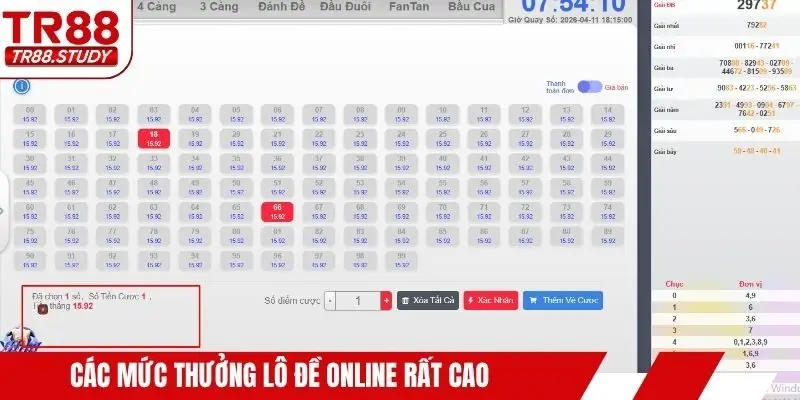 Tỷ Lệ Thưởng Xổ Số TR88 - Cơ Hội Thắng Lớn Mỗi Ngày - DIAMOND88.SBS